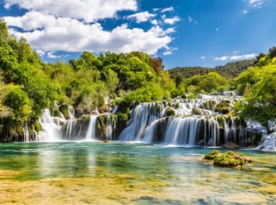 Nationalpark Krka-Wasserfälle, Šibenik und Primošten ab Split