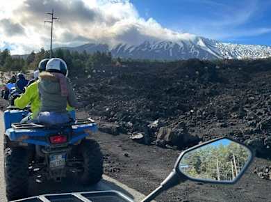 Mount Etna and Alcantara Gorges quad bike guided tour