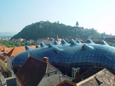 Eintrittskarte für das Kunsthaus Graz