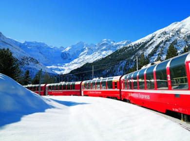 Full-Day St. Moritz and Bernina Express Scenic Tour from Como