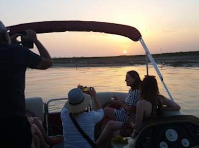 Ria Formosa: 1-stündige Bootstour bei Sonnenuntergang