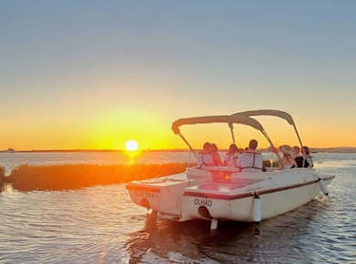 Ria Formosa bei Sonnenuntergang-Bootstour