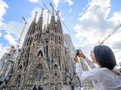 Barcelona full day guided tour from Madrid by high-speed train