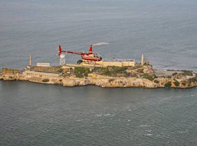 Hubschrauberflug über die Highlights von Alcatraz