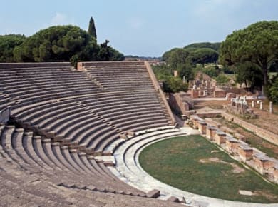 Ostia Antica Archeological Area Entry Ticket with Golf Cart Experience