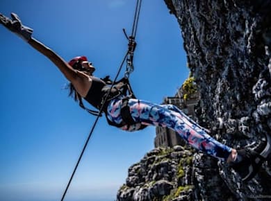 Wanderung und Abseilerlebnis auf dem Tafelberg in Kapstadt