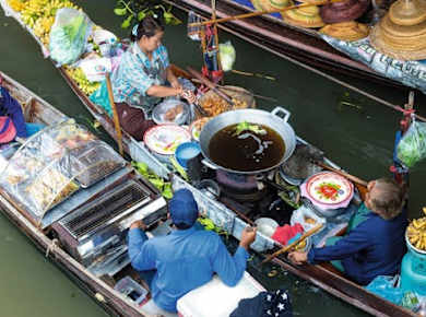 Schwimmender Markt Damnoen Saduak Tour