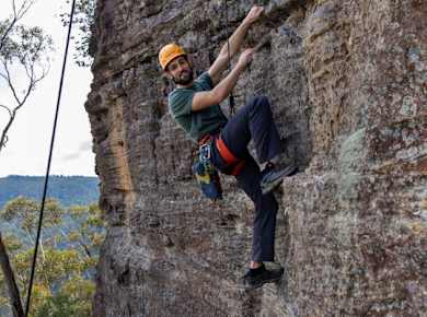 Ganztägiges Kletterabenteuer in den Blue Mountains