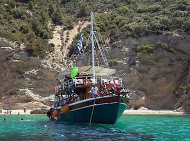 Thassos Freuden Bootsfahrt Ticket