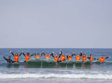 Surfing lesson in Agadir
