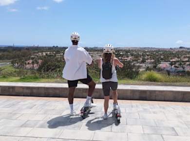 E-Scooter Step Kickstart Geführte Tour Sightseeing Maspalomas