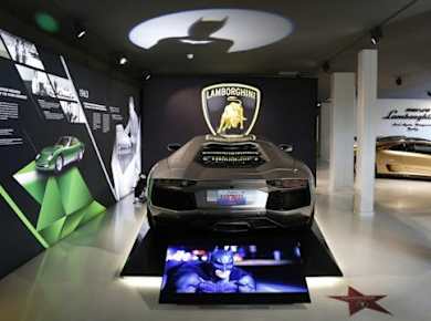 Eintrittskarte für das Automobili Lamborghini Museum