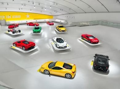 Eintrittskarte für das Enzo Ferrari Museum