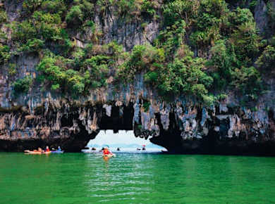 Full-day twilight sea canoe from Khaolak
