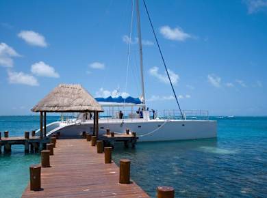Adults-only party catamaran cruise from Cancun in Mexico