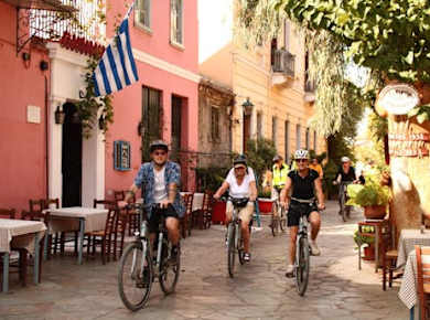 Athens guided bike tour