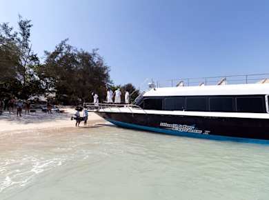 Fast Boat Ticket from Serangan to Lombok or Gili T with Transfer by BWS
