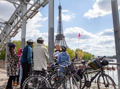Fahrradtour entlang der Seine in Paris