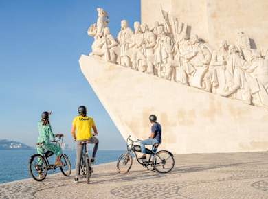 Private E-Bike-Tour am Flussufer von Lissabon mit englischem Reiseleiter