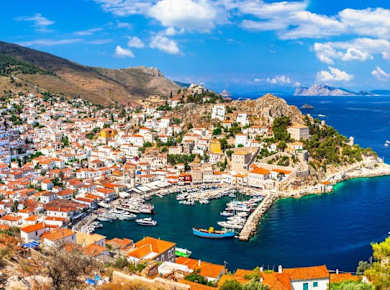 Hydra Island boat trip including a guided tour of the town