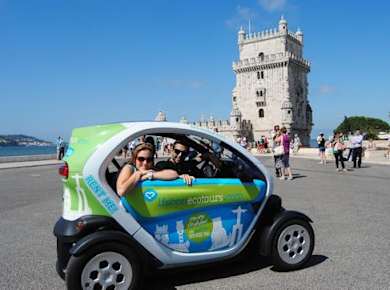 4-stündige selbstfahrende Öko-Autotour in Lissabon