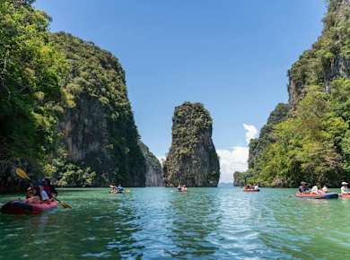 Full-day boat tour to Naka Island and James Bond Island