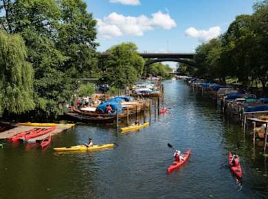Selbstgeführte Ein-Personen-Kajaktour in Stockholm
