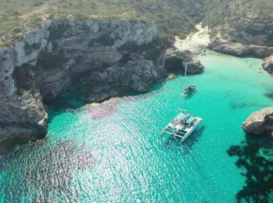Es Trenc Strand Katamaran Tour mit Barbecue