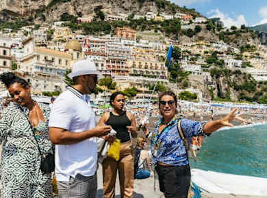 Tagesausflug von Rom nach Pompeji, Amalfiküste und Positano auf Spanisch