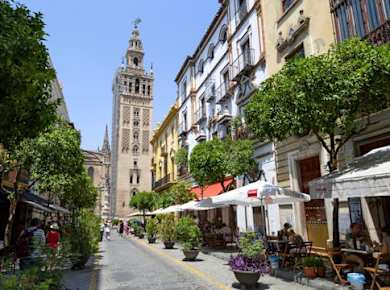 Stadtführung und kulinarische Tour durch Sevilla mit Besuch einer Rooftop-Bar