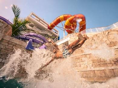 Eintrittskarten für den Wasserpark Aquaventure World und optional das Lost World Aquarium