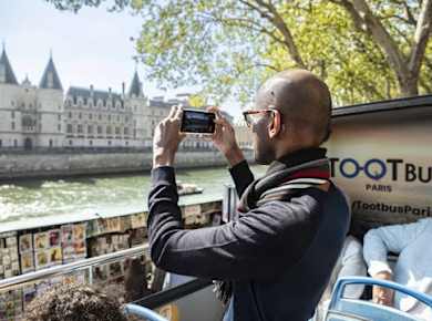 Tootbus Paris Entdeckungstour Hop-on-Hop-off und Nachtbus-Tour
