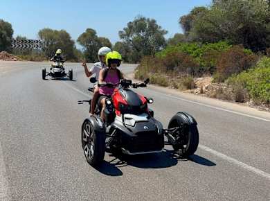 Off-road dragon Ryker adventure in Majorca