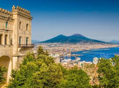 Panoramic evening tour of Naples with gourmet dinner