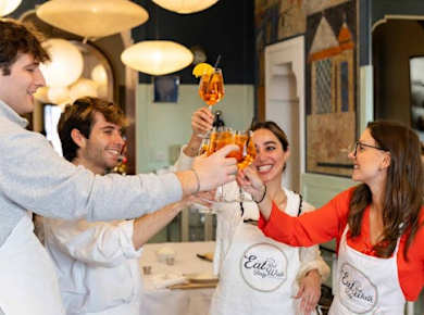 Kurs zur Herstellung frischer Pasta in Rom mit Spritz-Verkostung