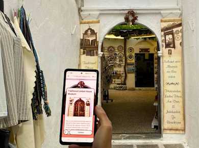Greek myths digital treasure hunt tour across Lindos
