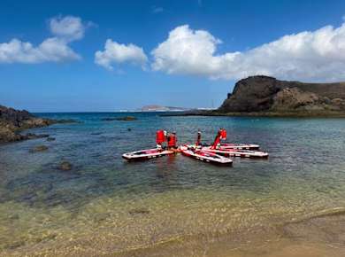 Lanzarote Tour mit elektrischem Paddleboard und Schnorcheln