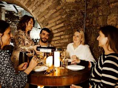 Candlelit dining experience in the ancient Baths of Agrippa