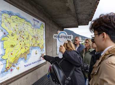 Full-day shared tour of Capri Island and Pompeii ruins from Naples