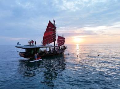 Krabi islands sunset cruise with bioluminescent night swim