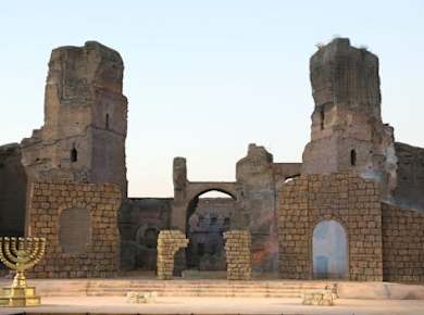 Baths of Caracalla ticket with round-trip transfer and audioguide app