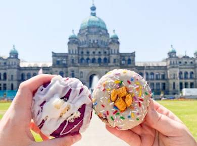 Victorias malerische Doughnut-Tour durch die Innenstadt mit Blick auf den Hafen