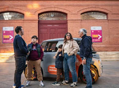 Private Tour durch Málaga mit einem Elektroauto