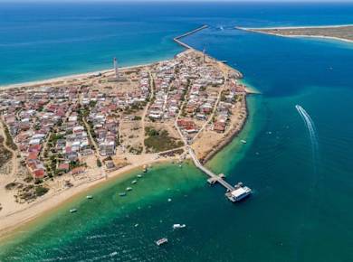 Ria-Formosa-Kreuzfahrt ab Huelva mit Mittagessen auf der Insel Culatra