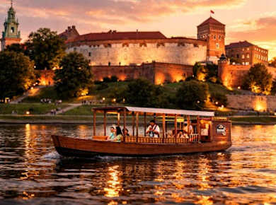 Krakau 1-stündige Gondelfahrt bei Nacht