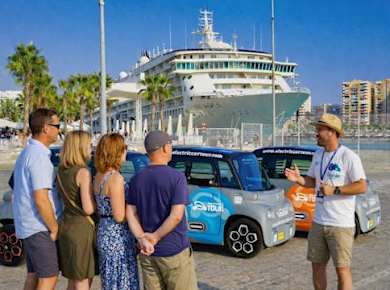 Private Tour durch Málaga mit einem Elektroauto