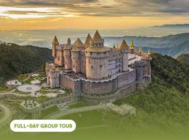 Ba Na Hills, Fantasy Park, französisches Dorf und Golden Bridge-Tour