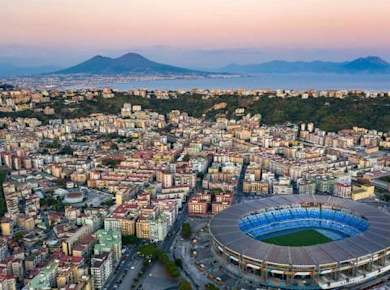 Eintrittskarte für das Fußballspiel des SSC Neapel im Stadio Diego Armando Maradona