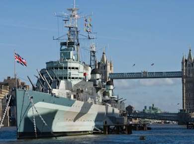 HMS Belfast tickets and Southbank highlights audio tour