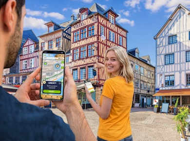 Selbstgeführte digitale Schnitzeljagd in Rouen